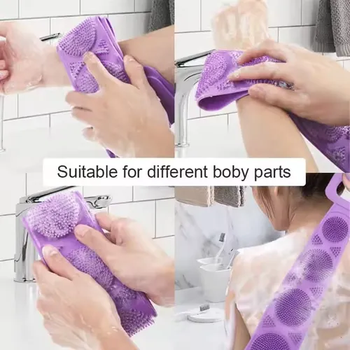 Premium Back Scrubber for Shower – Long Handle Belt for Full-Body Cleanse